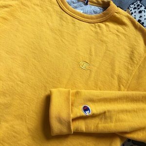 SOLD gold champion crew neck